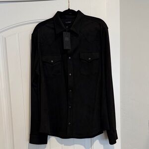 Men's Black Dress Shirt